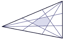 Triangle illustrating Marion Walter's Theorem